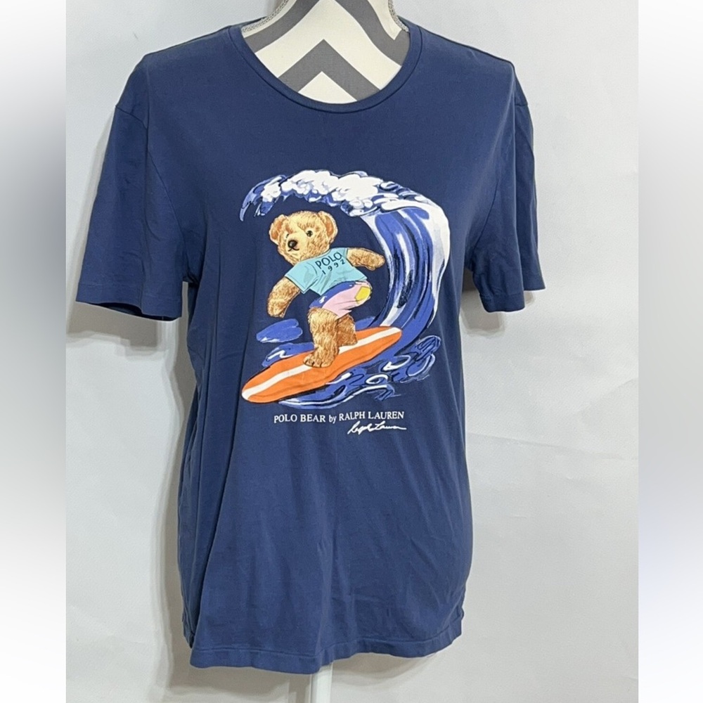 Ralph Lauren Navy Polo Bear Surf Tee